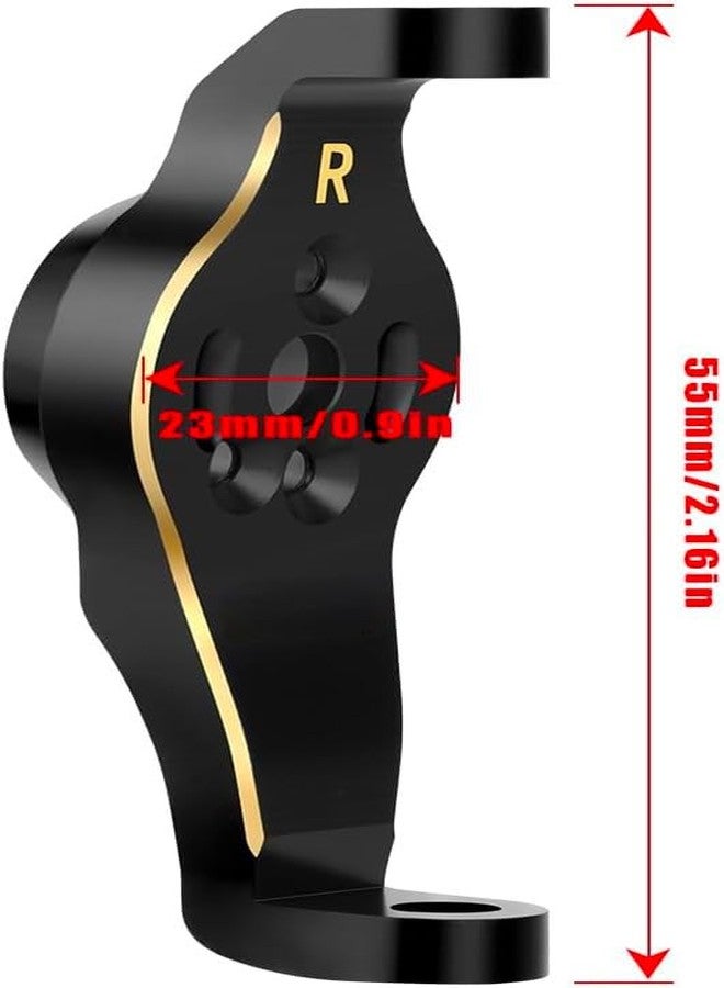 GLOBACT قطع غيار سيارات الزحف TRX4 TRX6 RC من النحاس الأصفر GLOBACT ذات الوزن الثقيل، قطع غيار ترقية (قطعتان) - Image 2